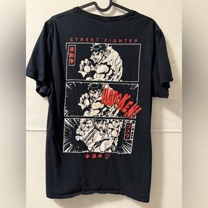 Vintage Street Fighter Graphic Tee - Black